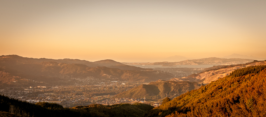 wellington harbour, upper hutt and the hutt valley